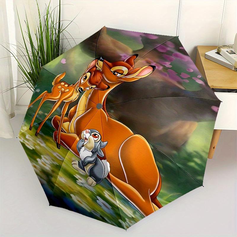 

Bambi, Thumper Automatic Opening and Closing Umbrella - 8 Ribs Portable Folding Umbrella with Plastic Handle, Suitable for Leisure and Hallo