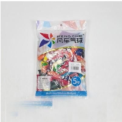 100 Pcs/bag 5 Inch Fengche Colorful Thickened Matte Color Round Latex Balloon for Birthday Wedding Balloons Arch Decoration 5 inch