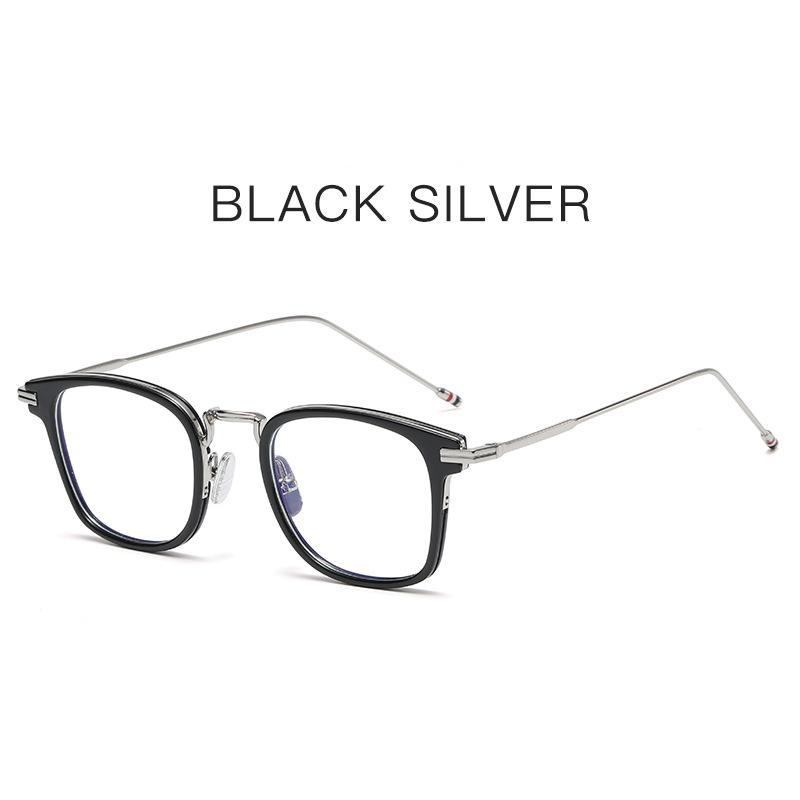Prescription Glasses Fashion Men Women Anti-blue Light Myopia Eyewear Rectangle TR-90 Frame Office Accessory Eyeglasses