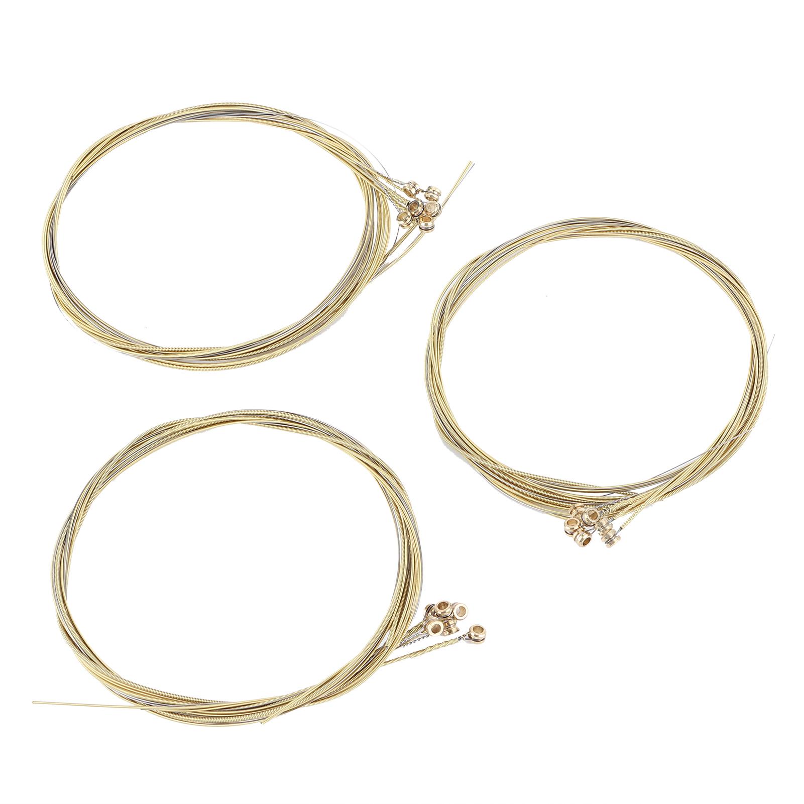 3Set Universal Steel Acoustic Folk Guitar Strings Replacement Musical Instrument Accessories3Set Brass Strings