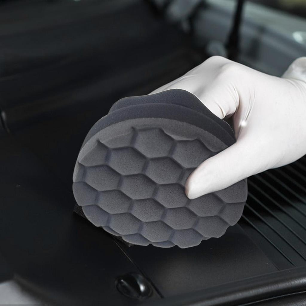 Car Tire Shine Applicator Polishing Waxing Brush Sponge Tire Applicator Pads For Polishing Detailing Interior Rim RV Auto Trim