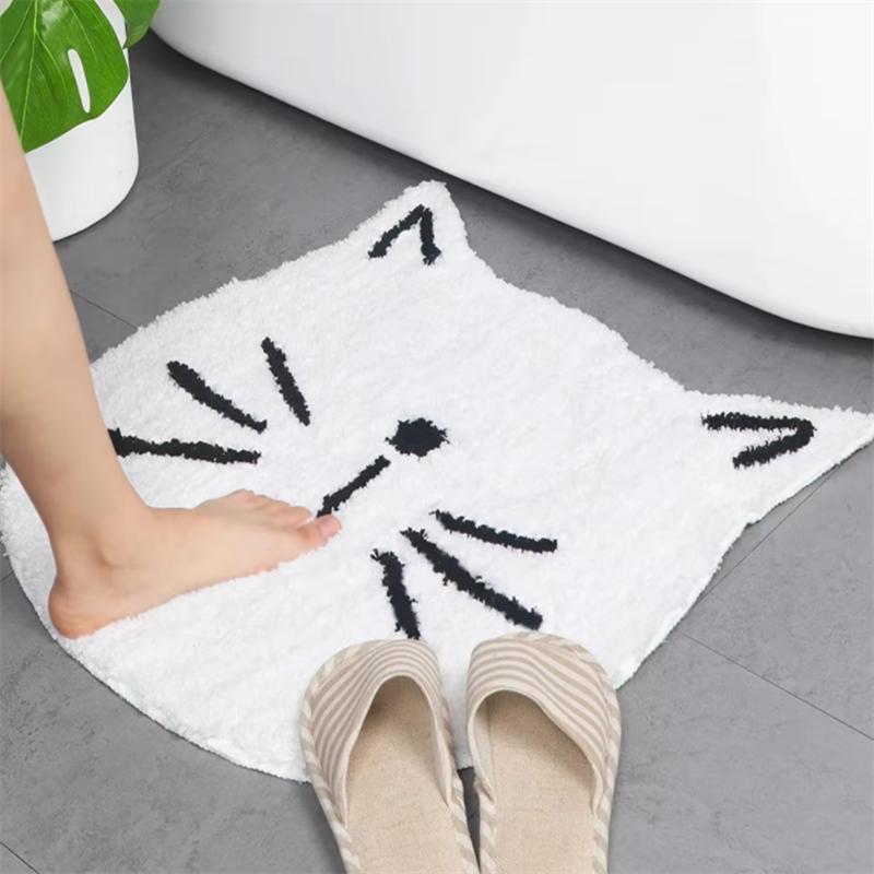 Cartoon Bathroom Mats Soft Living Room Foot Pads Entrance Doormat Water Absorbent Kitchen Floor Rugs Household Anti-slip Carpet