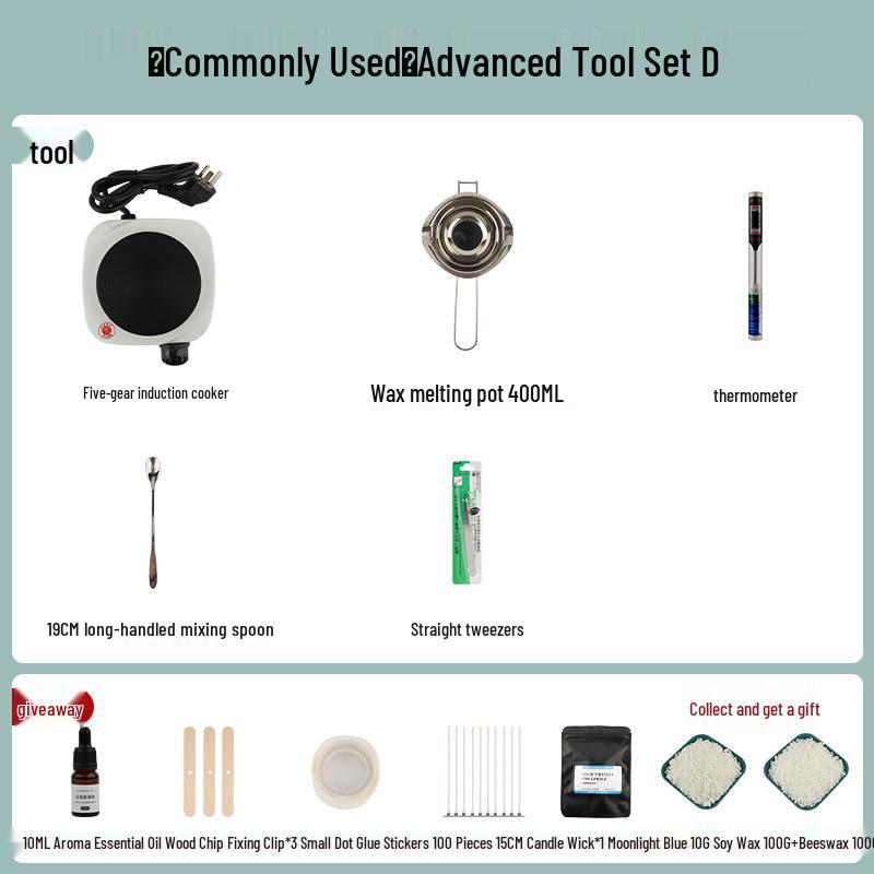 Aroma-Kerzen-DIY-Set: Wachsschmelztiegel & Heizofen für selbstgemachte Kerzen