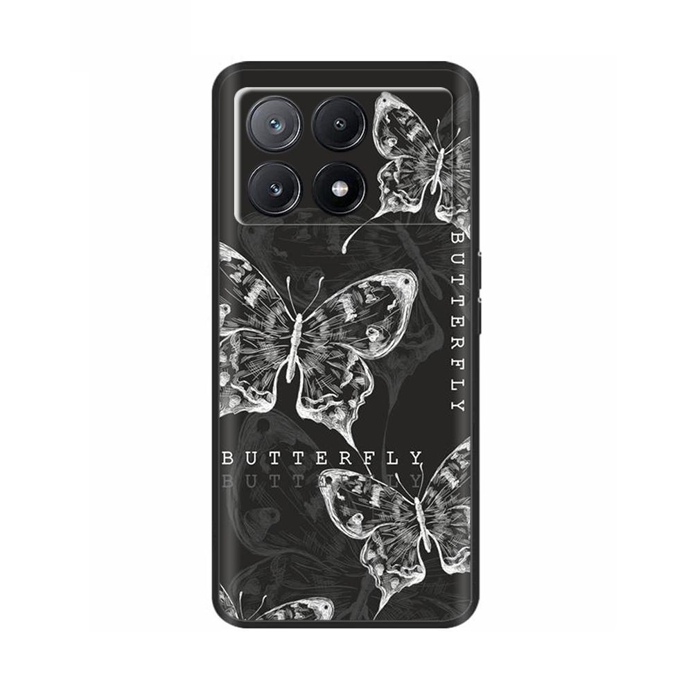 Poco X6 Case Phone Case Lovely Cat Coque Cover For Xiaomi Poco X6 Pro Poco X 6 Pro X6Pro Pocox6 Pro 5G Liquid Silicone Cases