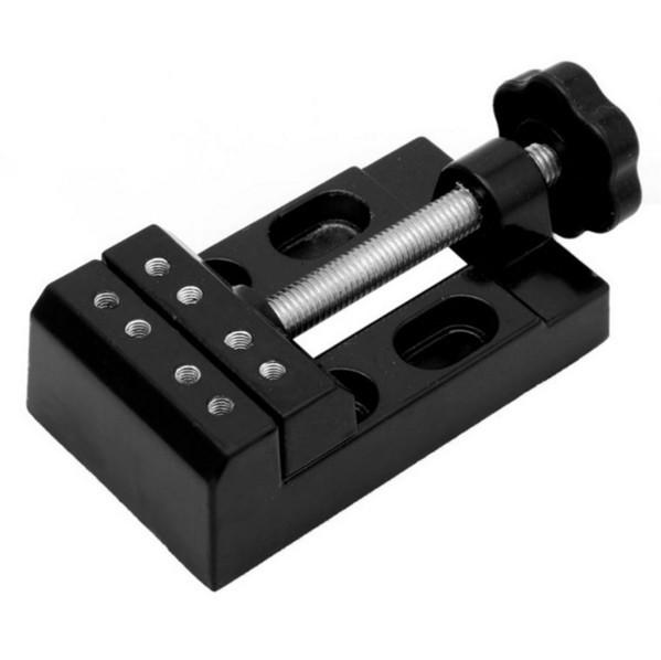 Aluminum Alloy Bench Vise: Eight-hole Walnut Clamp for Flat-nose Pliers, Beads, and Watch Fixing