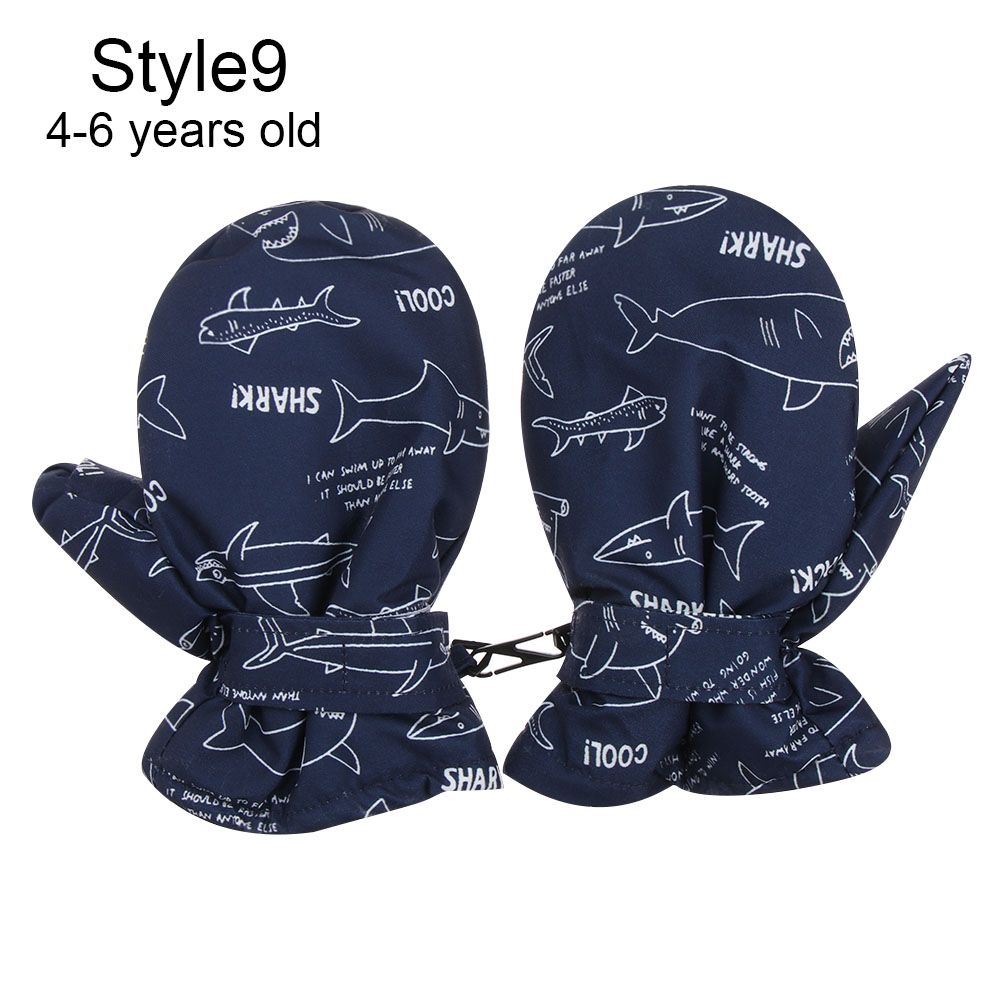 Gants de Ski pour enfants, coupe-vent, imperméables, à manches longues, mitaines, Snowboard