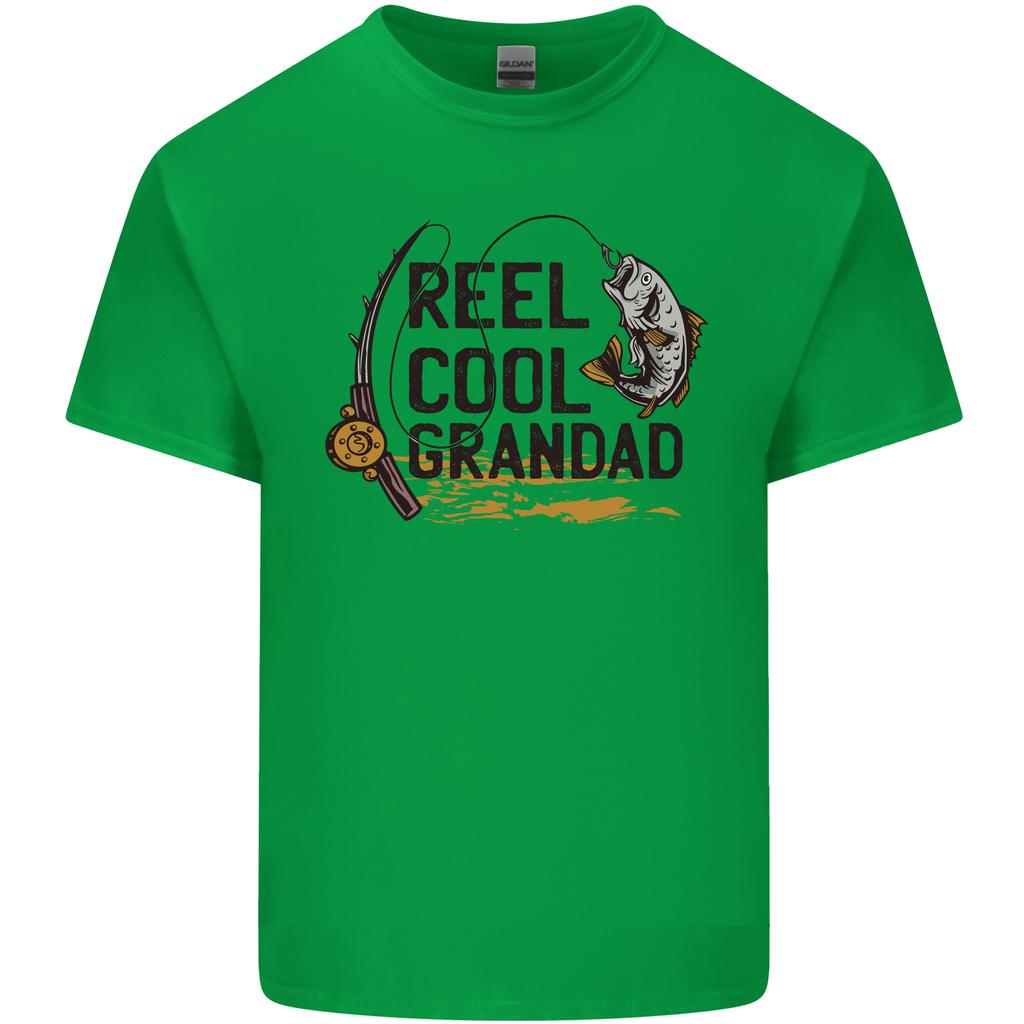 Reel Cool Grandad Funny Fishing FisherUnisex Unisexs Light Cotton TShirt