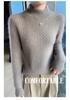 Women's Loose Cable Knit Cashmere Sweater - Double-Ply Wool, Double-Layer Collar, Base Layer for Autumn/Winter