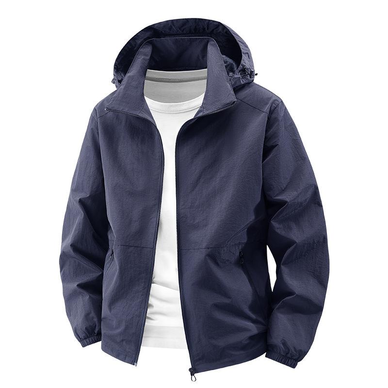 

25 New Autumn and Winter Stand-Up Jacket Men s Thin Jacket Men s Casual Waterproof Trend Outdoor Jacket 5XL