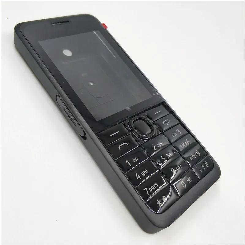 Gehäusehülle für Nokia 301 Dual-SIM-Karten-Handy Hülle Mit Englischem Tastaturfeld Ersatzteile