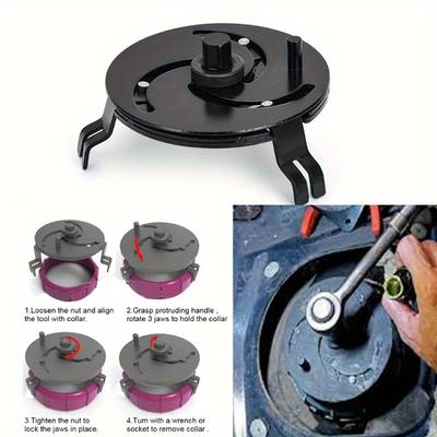 Kraftstofftankdeckelschlüssel 100-170mm Kraftstoffpumpen-Geber Sperrringwerkzeug Multifunktionaler verstellbarer Schraubenschlüssel Universelles Kraftstofftankdeckel-Entfernungswerkzeug