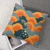 Sunset Clouds Square Jacquard Pillow Cover for Sofa Office Waist Cushion Cover Home Decorative Pillowcase