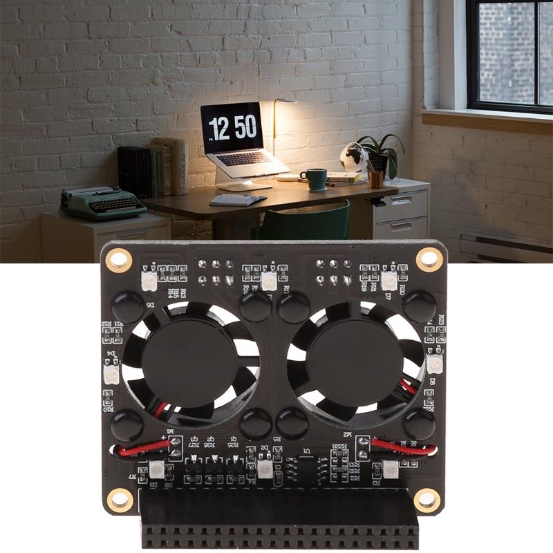 Raspberry Pi 4B Dual Fan Raspberry Pi 4B Heatsink Kit Raspberry Pi 4B GPIO