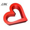 Festive Gift for Girlfriend 3D Printed Hollow Heart Vase, Red Love Shaped Flower Holder PLA Desktop Ornament Minimalist Tabletop Decor, Romantic