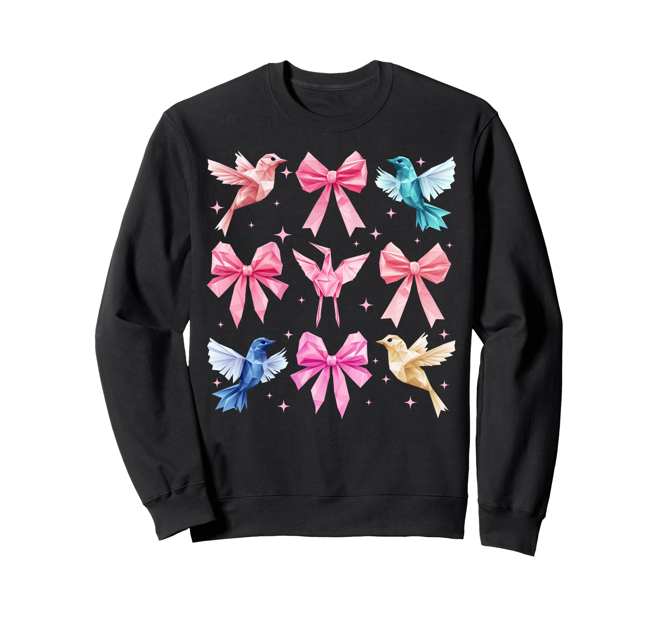 

Coquette Bow Origami Crane Japanese Culture Girl Mom Sweatshirt