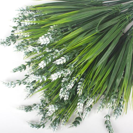 24 Fasci Di Lavanda Artificiale Viola Per Esterni | Fiori Finti Resistenti UV | Piante Finte Per Decorazione Giardino - 3