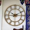 Uhr Handgefertigt Extra Große Analoge Wanduhr/Messingfarben / 30 Zoll (75 Cm'S)