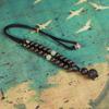 Qian Ling Orchid Fragrance Incense Bead Bracelet - Adjustable Braided Rope with Natural Medicinal Scent for Children