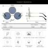 New  Sunglasses Third Lenses 3 Eyes Round Women Metal Vintage Sun Glasses For Men Fashion Eyewear Shades Party UV400