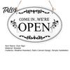 Retro Vintage Door Decor Wooden Open Closed Sign, Double-Sided Hanging Sign with Plaque Frame, Waterproof Storefront Business Indicator, Shop