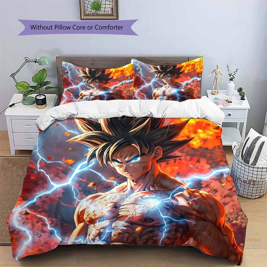 Set Copripiumino Trapuntato con Fantasia Cartone Animato Federa Decorazione per la Casa Regalo di Compleanno (1 * copripiumino + 2 * federa, senza nucleo)