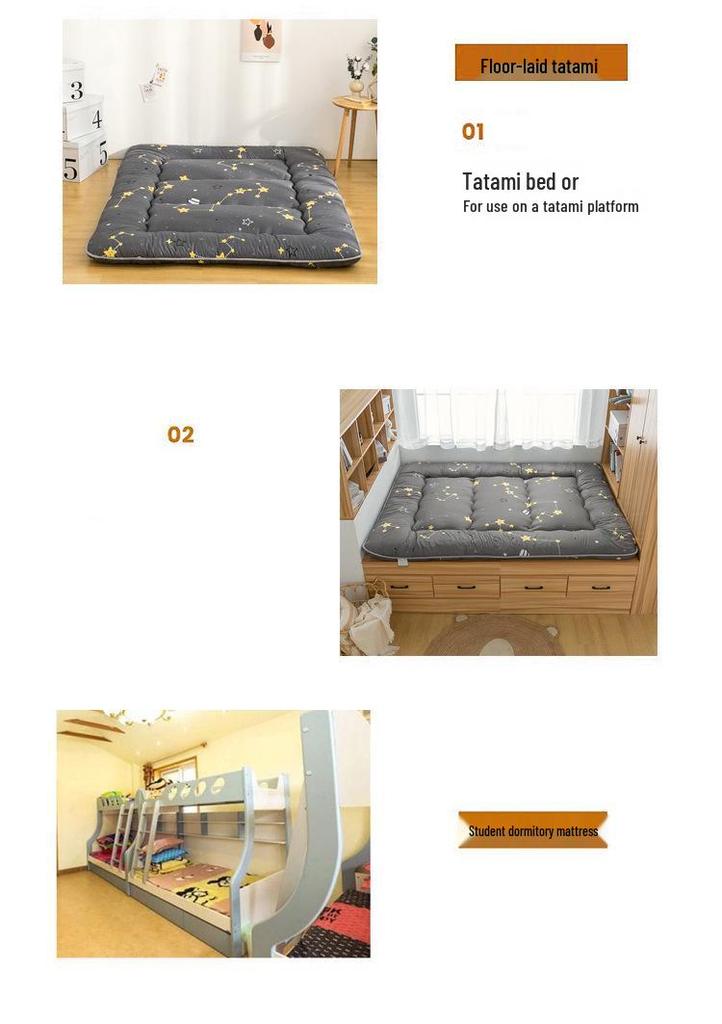 Thickened Tatami Floor Mattress - Foldable Sleeping Mat for Living Room or Bedroom