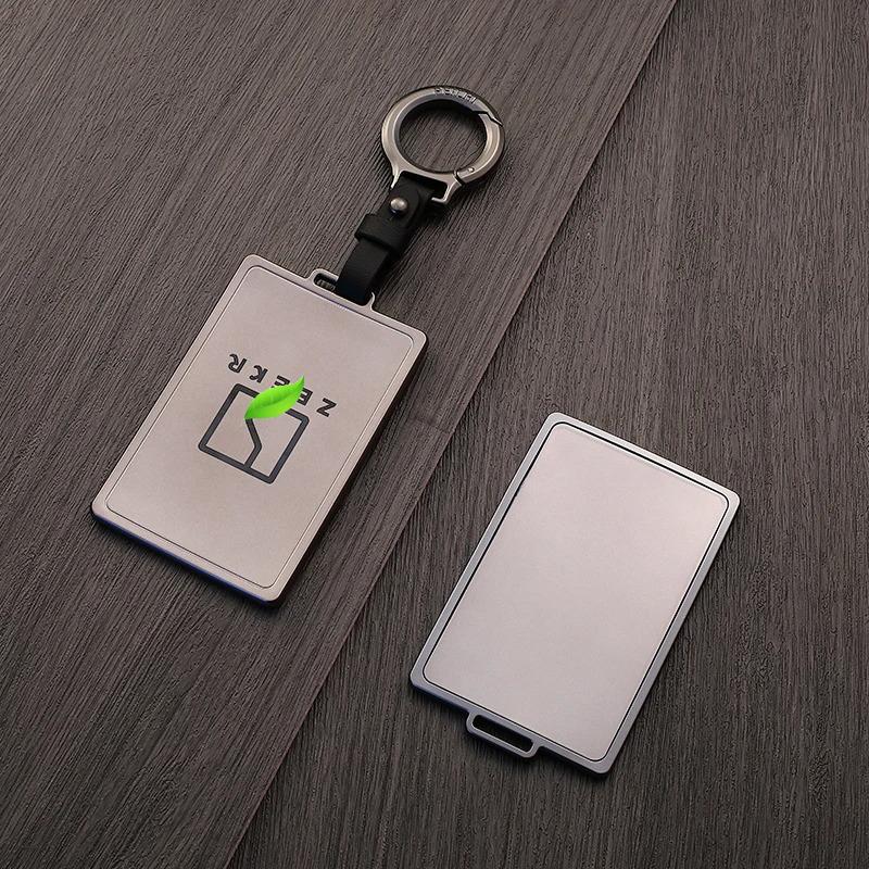 Voor Geely Zeekr 001 7X X 007 009 Leren Auto Afstandsbediening Sleuteletui Sleutelhouder Fob Nfc Bluetooth Metaal Slimme Sleutel Sleutelhanger Accessoires