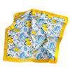 Sonnenschutz Kopftuch Zitronenmuster Kleines quadratisches Tuch Weiches Haarband Hijab Halstuch Satin Krawatte Schals Hot Girl Style