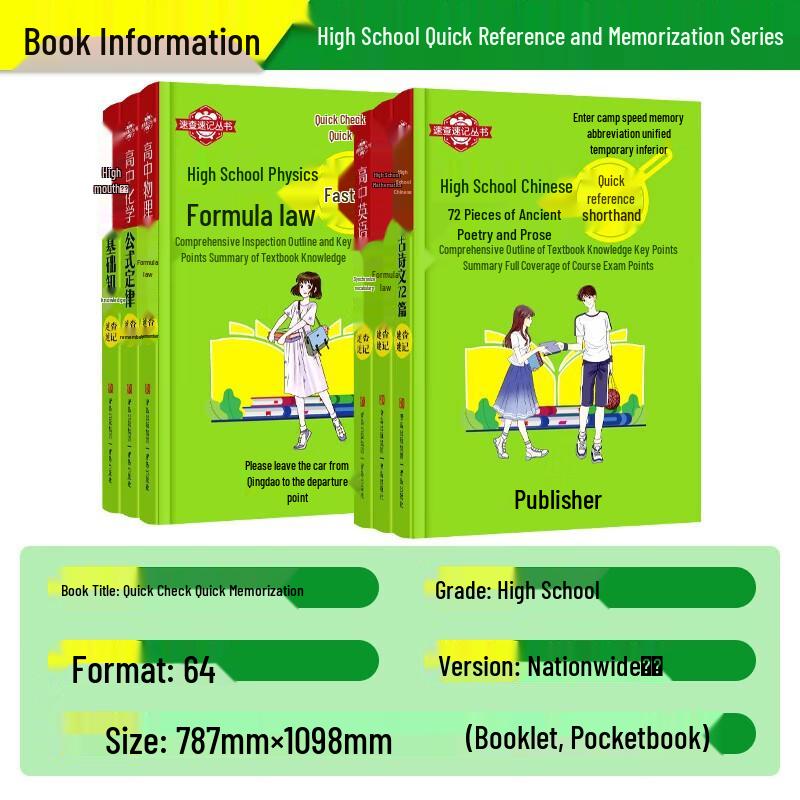 High School Math Quick Reference Pocket Guide