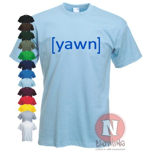 

[ Yawn ] T-Shirt Teenager Emo Haltung Lustig Toll Festival Student S
