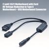 Universal DC5.5x2.1mm To USB And Type C Female Adapter Cable Supports 3A Fast Charging Wire DC5V-25V To 5V Converter