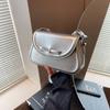 Red Bow Crossbody Bags for Women  New Simple Versatile Single Shoulder Bag French Textured Leather Handbags Trend