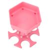 6 Shot Glass Dispenser Holder Bar Wine Whisky Beer Dispenser Rack Accessories Party Games Drinking ToolsPink