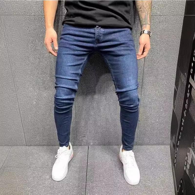 European and American Men's Stretch Skinny Jeans - Stylish Youth Tights