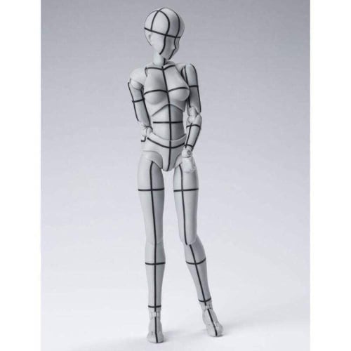 TAMASHII NATIONS S.H.Figuarts Body-chan -Wireframe- (Gray Color Ver.) Approximately 135mm PVC & ABS Painted Movable Figure