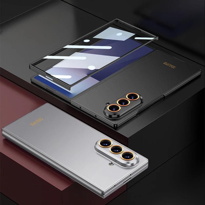 0.6mm Ultra Thin Slim Matte PC hard Phone Case for Samsung Galaxy Z Fold 7 Z Fold7 Built-in Screen Protector Shockproof Cover