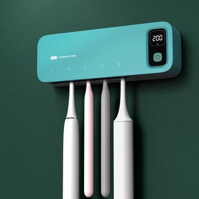 Wall-Mounted UV Toothbrush Sanitizer with Automatic Drying and Storage