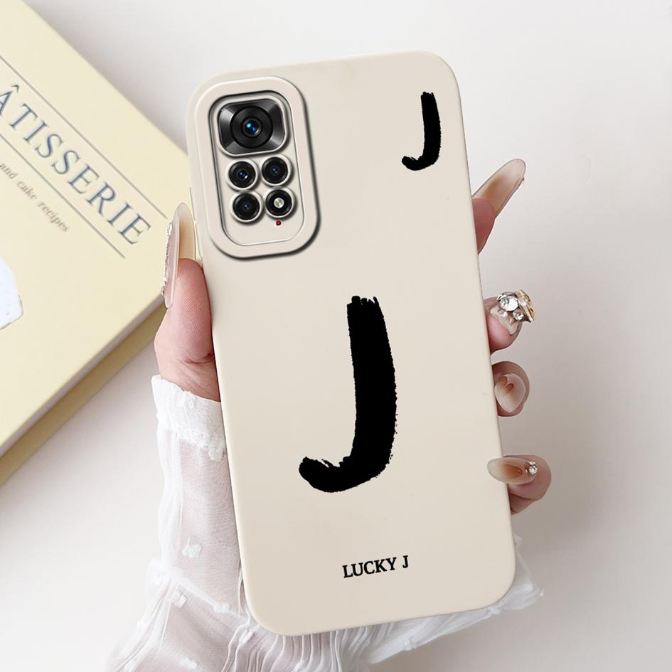 For Xiaomi Redmi Note 11S 4G Case Lovely Letters Soft Silicone Shockproof Phone Cover For Redmi Note 11 Pro Plus Note11 4G Funda