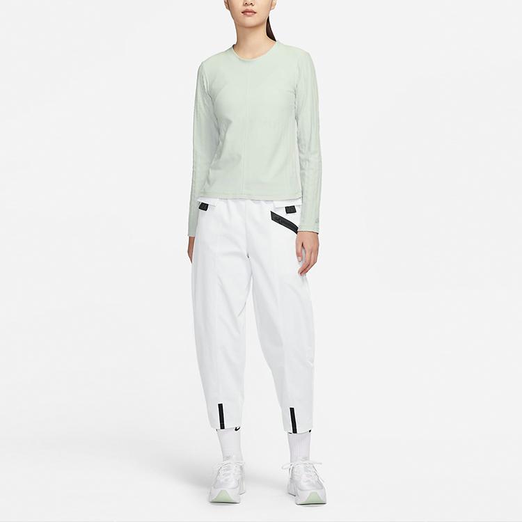 Nike Dri-FIT Adv Tech Pack Knit Crew Neck Long Sleeve T-Shirt Women Tops Stone-Green DM6165-034