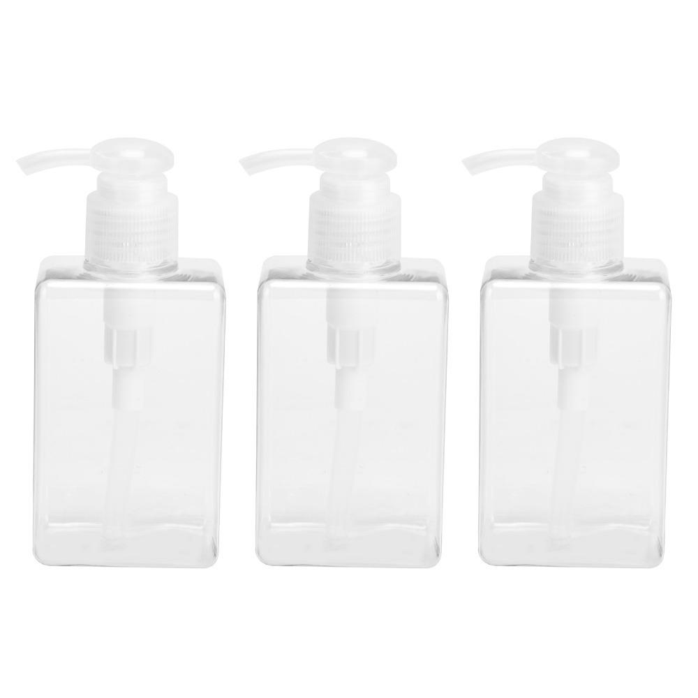 3Pcs PET Travel Pump Refill Bottles  Outdoor camping portable shower supplies 3Pcs