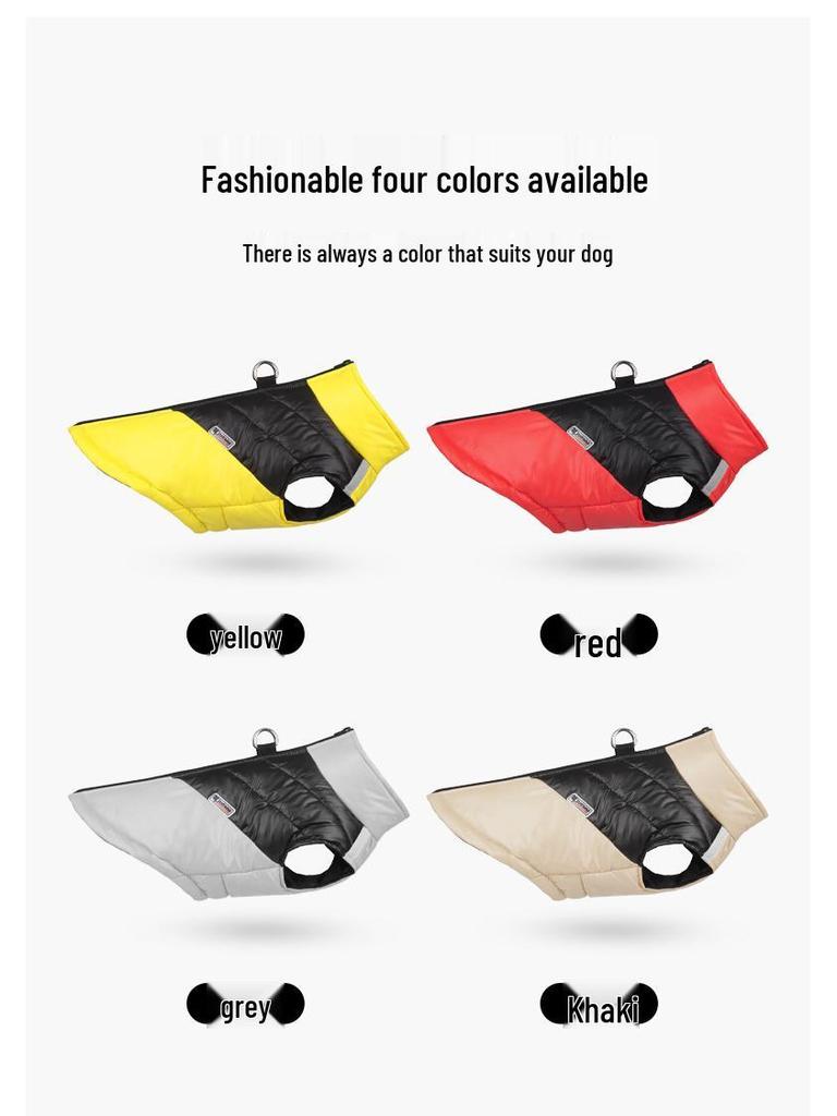 Winter Waterproof Reflective Puppy Vest - Warm & Thickened with Plus Velvet