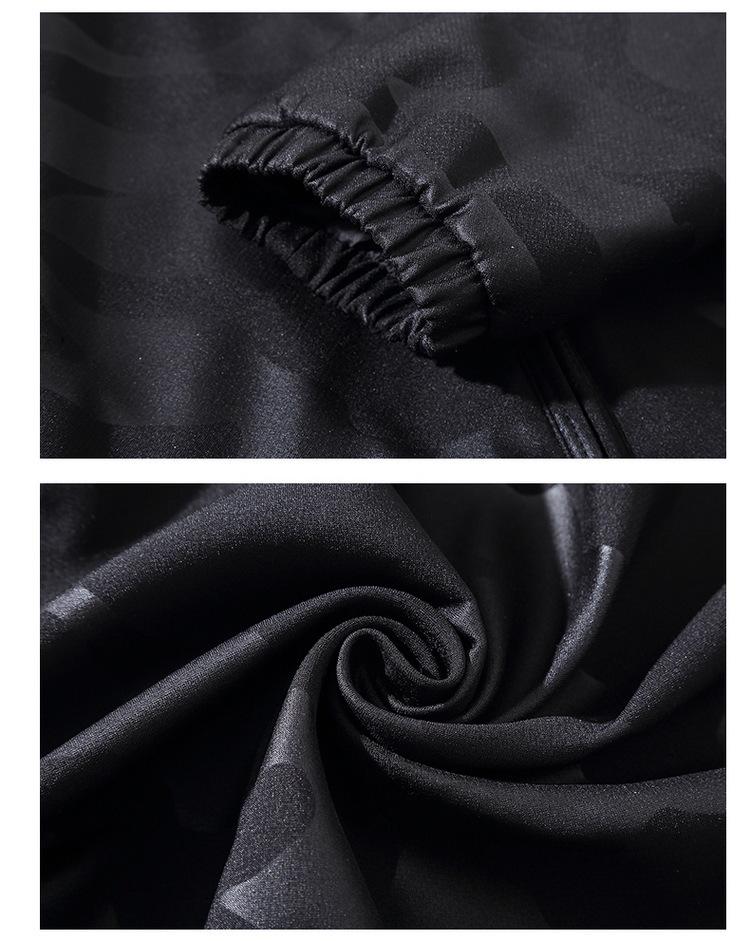 Męska Kurtka Kamuflażowa Plus Size z Odpinanym Kapturem - Wiosna/Jesień 2020.