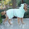Korallfleece Hunde Saugfähiger Bademantel Winter Warm Golden Retriever Großer Hund Haustierkleidung Bauchschutz