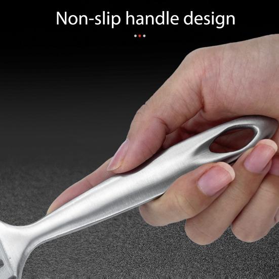 Stainless Steel Fish Scale Remover with 24 Wedge Sawtooth Ergonomic Handle Manual Fish Scale Descaler Descaling Removal Tools Kitchen Gadgets