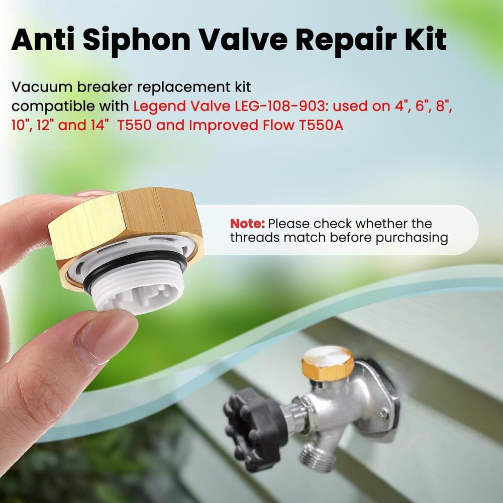 1/2pcs Vacuum Breaker Repair Kit Valves For Easy Outside Faucet Fixes Plumbing System Accessories Easy Installation