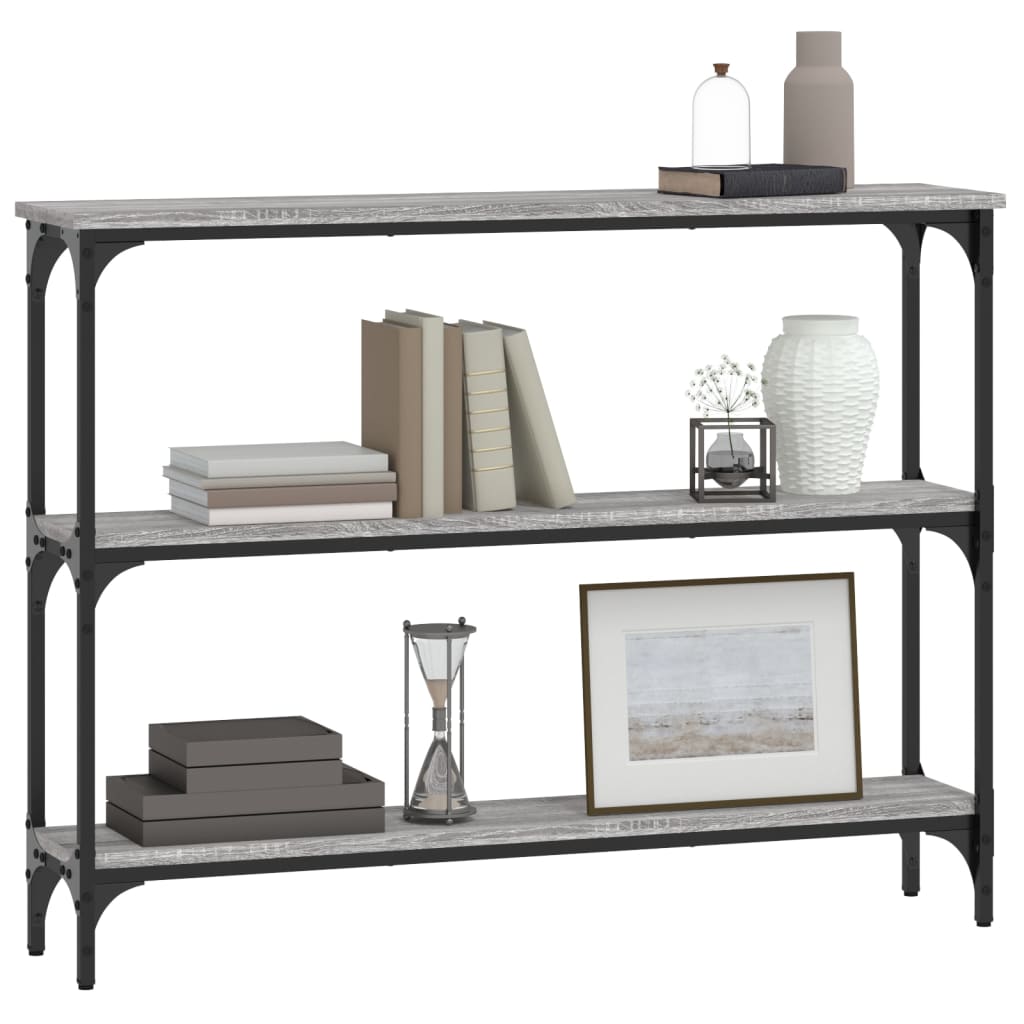 Vidaxl Console Table, Grey Sonoma Oak, 100X22.5X75 Cm
