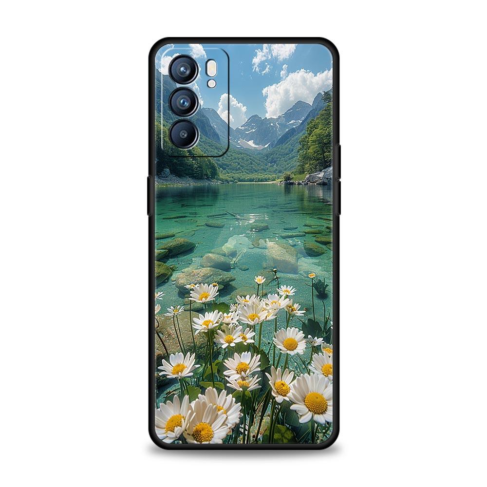 Carino arte bella indie rosa acceso Custodia Per Oppo Reno8 Reno7 Reno6 Pro A54 5G Find X6 X5 A53 A52 A9 A15 A95 A17 A16 A57 A31 Copertura