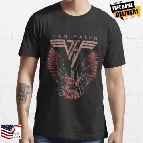 Vintage Van Halen - Classic Hard Rock Band Unisex Cotton T-shirt, Size S To 5XL