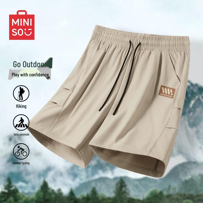 MINISO Men's Summer Quick-Dry Cargo Shorts