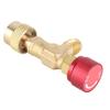 1 4  ‑5 16   Brass Flow Control Valve for Refrigerant Charging Hose R410A